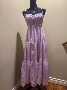 Lilac Tiered Maxi Dress